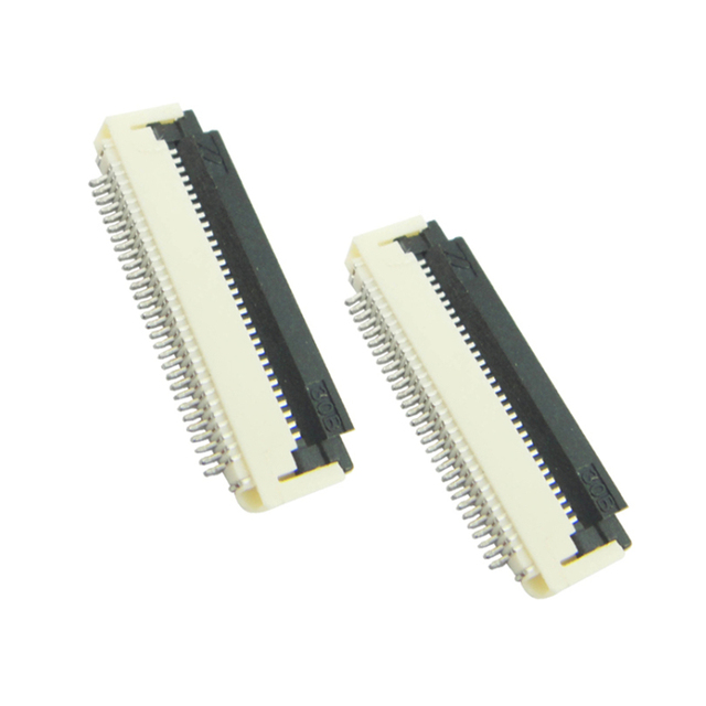 FPC Connector for Touch Screen 0.5mm/1.0mm Pitch FFC & FPC Cable Connector with Tin/Gold Plating and Right Angle SMT Mounting