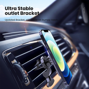 Chargeur de voiture sans fil magnétique en alliage d'aluminium 15W à <span class=keywords><strong>charge</strong></span> rapide, rotatif à 360° avec port Type-C pour <span class=keywords><strong>iPhone</strong></span> 12/13 - Product Image 4