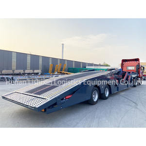 Semi-<span class=keywords><strong>remorque</strong></span> <span class=keywords><strong>porte</strong></span>-voitures en acier à 2 essieux LSXC, norme australienne, 20 tonnes, vérin hydraulique, capacité de 19 camions, transport de 7 voitures - Product Image 5