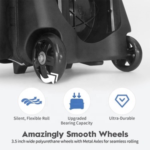 <span class=keywords><strong>Sac</strong></span> de <span class=keywords><strong>bowling</strong></span> à 2 boules avec logo personnalisé Sports Gym Double Ball Roller avec roues pour chaussures de <span class=keywords><strong>bowling</strong></span> et accessoire - Product Image 3