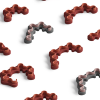 Canapé modulaire artistique à courbes irrégulières, canapé fixe pour espaces publics, idéal pour les bureaux, les réceptions et les aménagements commerciaux