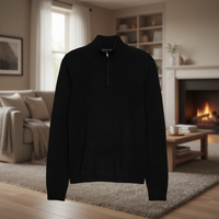 Soldes d'hiver 2025 : Pull tricoté épais personnalisé pour homme avec logo frontal respirant (ODM)