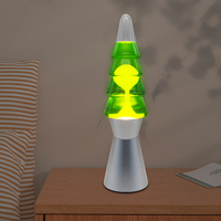 J & R Lava Lampe Argent Base Verre Mouvement Veilleuse Arbre De Noël Conception Chambre Salon Enfants Adultes En Gros Décor À La Maison