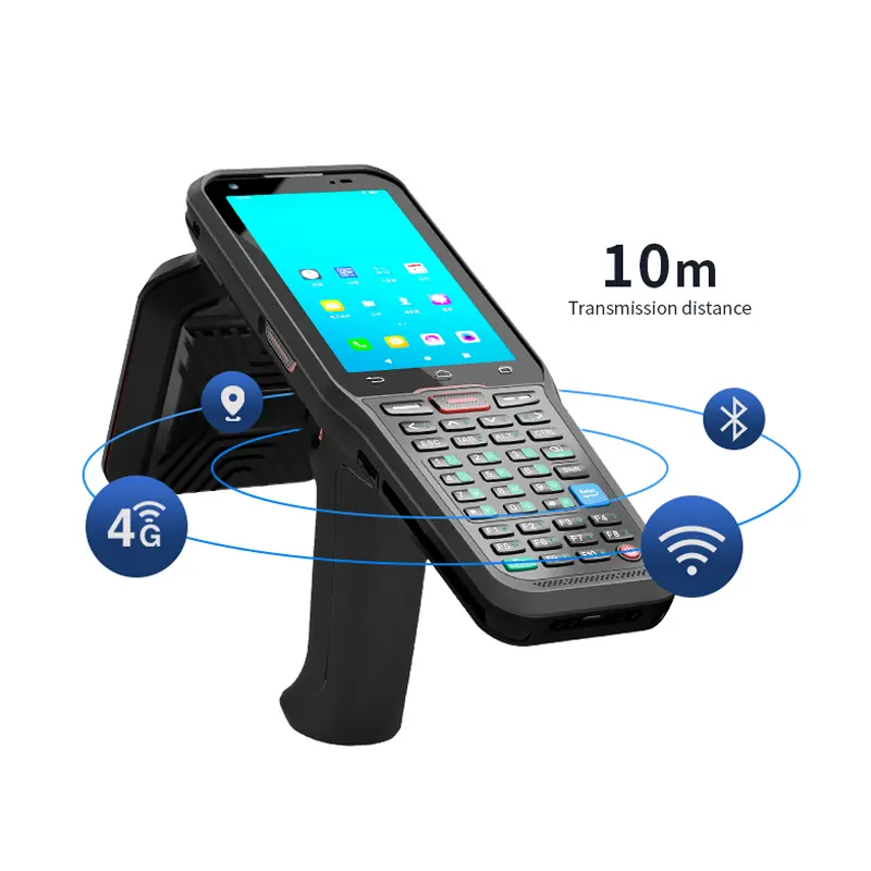 Trung Quốc Nhà sản xuất Android 10 GMS 4 gam cầm tay UHF Reader không thấm nước gồ ghề công nghiệp thiết bị đầu cuối PDA với máy quét mã vạch
