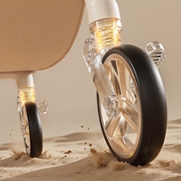 Poussette bébé pliable 3-en-1 de qualité supérieure avec siège auto - Cadre en aluminium léger, poussette portable et durable pour enfants
