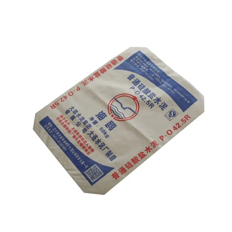 50kg pp tecido cimento saco/bloco inferior válvula saco