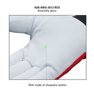 Guantes de Seguridad de Cuero para Jardinería, Trabajos de Mecánica Automotriz, Protección Contra Impactos para Ensamblaje Automotriz - Product Image 6