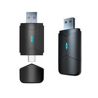 Adaptateur sans fil CarPlay Android Auto Plug&Play 2 en 1 Mini Box Dongle sans fil BT pour voitures équipées de CarPlay/Android Auto filaire d'origine