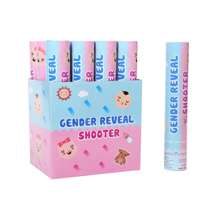 Personnalisation personnalisée <span class=keywords><strong>Blue</strong></span> Pink <span class=keywords><strong>Boy</strong></span> Girl Confetti Shooter Gender Reveal <span class=keywords><strong>Poppers</strong></span> pour femmes et hommes - Product Image 1