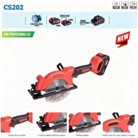 Scie circulaire électrique 5-7 pouces sans balais 125MM de qualité industrielle, scie à carrelage, scie à bois, outils électriques, passage de poussière, coupe multifonction