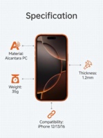 Coque de téléphone portable antichoc en Alcantara pour iPhone 17, 16, 15 Pro Max, 14, 13, 12, 11 – Vente en gros
