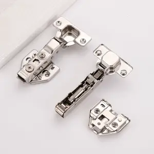 Dump Direct Sales Furniture Accessories 3d Soft Close Hinges Crank Hinge Closing Machines Modern Ss Small Handle Cabinet 35mm