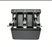 Pedales de Carreras Simagic P500 Hidráulicos de 3 Pedales, Pedales de Simulador de PC Ajustables de Aluminio CNC con Presión Regulable