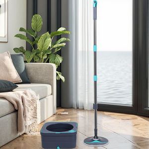 Ensemble de seaux d'essorage et de vadrouille <span class=keywords><strong>en</strong></span> microfibre avec système de filtration d'eau interne autonettoyant à sec - Product Image 6