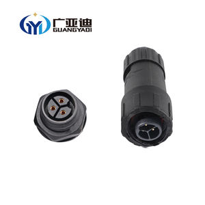 Водонепроницаемый латунный контактный адаптер IP68, 2-контактный (штекер/гнездо), круглый промышленный электрический кабельный соединитель для светодиодов и авиации - Product Image 2