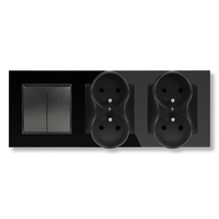 MVAVA Premium Vintage Switch Retro PC Panel Multi-function European 2-Socket Servers Wall Switches USB 10A