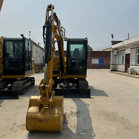 Mini-excavatrice Caterpillar 305.5E2 d'occasion, conception à balayage zéro, fonctionnement hydraulique efficace, machine flexible en stock, testée