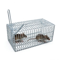 Piège à souris réutilisable en métal, cage de capture humaine pour rongeurs vivants, attrape-souris sans tuer pour la maison, le jardin, la ferme, lutte antiparasitaire