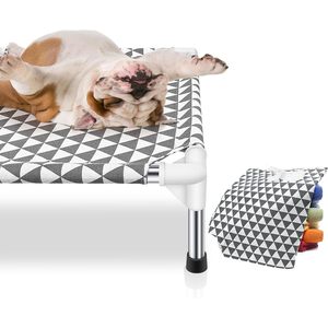 Cuccia per cani alta da esterno in cotone con piedini antiscivolo per piccoli animali gatti 70lbs rimovibili - Product Image 3