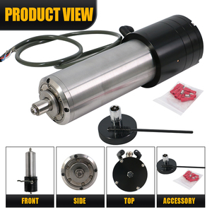 มอเตอร์แกนหมุน HLTNC 1.8KW 220V Er11 สำหรับเราเตอร์ ความเร็ว 60000 รอบต่อนาที ระบายความร้อนด้วยน้ำ พร้อมระบบเปลี่ยนหัวอัตโนมัติ (ATC) สำหรับเครื่องแกะสลัก - Product Image 2