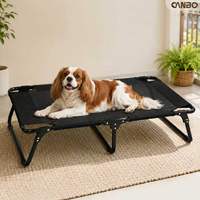 Lit surélevé pliable CanboPet pour grands chiens avec tissu Teslin, lit de chien rafraîchissant pour l'extérieur, vente en gros