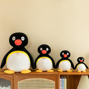 Jouets en <span class=keywords><strong>peluche</strong></span> pingouin mignons, animaux en <span class=keywords><strong>peluche</strong></span> <span class=keywords><strong>Pingu</strong></span> de dessin animé, oreillers de sommeil pour enfants, jouet de machine à griffes Plushine - Product Image 4