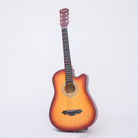 Guitar Beginners 38 Inch Cheap Wood Guitar Folk Acoustic Custom Guitar