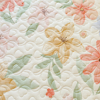 Nouvelle parure de lit florale romantique style européen 2026 avec jupe de lit en dentelle pour lit King Size