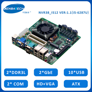 Placa Mae <span class=keywords><strong>Ddr3</strong></span>มาเธอร์บอร์ดหลักนาโน ITX 2COM 10USB LAN แบบคู่ขนาด13ซาตาการ์ด - Product Image 2