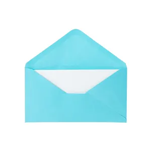Enveloppe en papier personnalisée arc-en-ciel cartes vierges à panneau unique et enveloppes de couleur