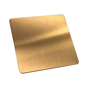 Hairline <b>Titanium</b> Gold Black Color Coated Afp Anti-Fingerprint 304 Stainless Steel <b>Sheets</b> for Construction Home Hotel Decoration - Product Image 5