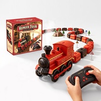 Jouet de train serpent télécommandé 2.4G RC, qui bouge, mange, aval, capture, avec jet de vapeur, lumières et son