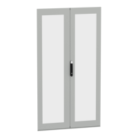 Nsysfnd22122dt Armoire en acier et verre, avec poignée, verrouillable, IP55, gris, 2,17 m x 1,169 m, série de kits de panneaux Sfn