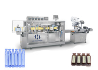 Machine de remplissage et de scellage automatique de flacons en plastique de 10 ml avec machine d'étiquetage