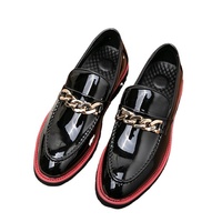 Taille 47 48 Design de mode noir supérieur loisirs décontracté hommes chaussures chaussures de fête de mariage hommes mocassins formels chaussures