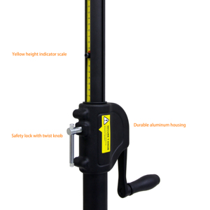 WP-163-2B Trépied d'éclairage pliable à poignée réglable avec barre en T pour nivellement - Product Image 5
