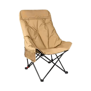 Chaise de jardin pliable et durable en tissu Oxford pour <span class=keywords><strong>camping</strong></span> en plein air, mobilier d'extérieur carré minimaliste à dossier haut portable pour pique-nique et pêche - Product Image 1