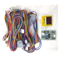 Kit de machines à griffes de type grue géante 53/72cm pour distributeurs automatiques, avec accepteur de billets à clé métallique, pour jeux de peluches Arcademini, version anglaise, économique, Australie