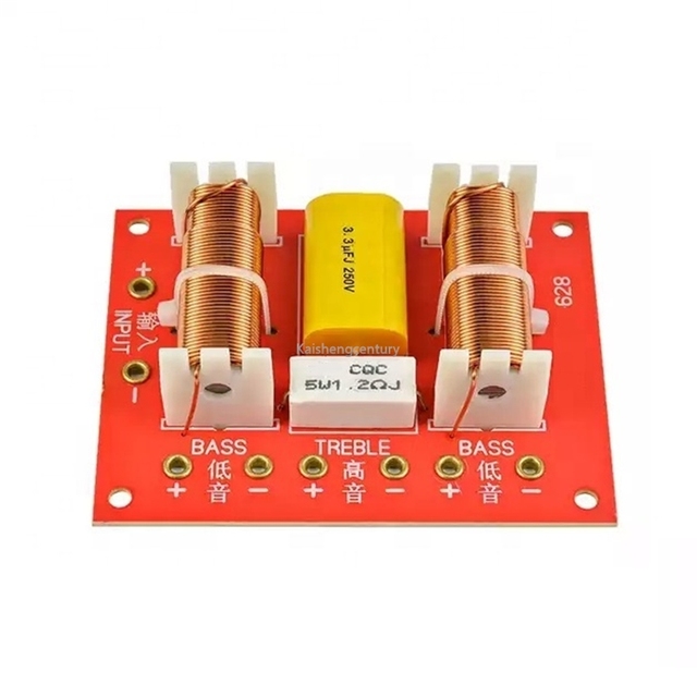 200W Speaker Crossover 3 Way Treble Dual Bass Speaker Crossovers Audio 3 Way Frequency Divider 3400Hz