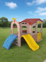 Tente de jeu en plastique pour l'apprentissage préscolaire et maison de poupée Happy Mushroom House - Article le plus vendu fabriqué en Chine Modèle 001