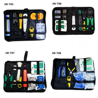 Kit d'outils réseau DENIXI - Testeur d'installation de câbles, réparation de câbles de raccordement, outils de quincaillerie ménagers, pince combinée et kit de gaine