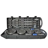 ZJFIT Ensemble d'haltères de 50 kg et 55 kg, ensemble d'haltères réglables pour la salle de sport, ensemble d'haltères en fonte