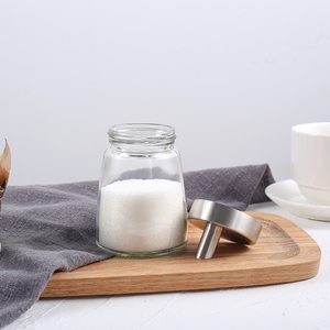 Glass <strong>Sugar</strong> Dispenser with Stainless Steel Lid <strong>Pourer</strong> Spout Manual <strong>Sugar</strong> Shaker Jar for Coffee Bar Kitchen Restaurant Baking - Product Image 4