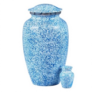 Urne funéraire contemporaine en aluminium au design élégant - Un hommage stylé pour honorifier les êtres chers par Axiom Home Accents - Product Image 1