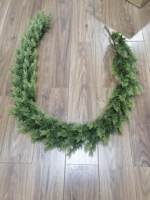 180cm Reine PE Innen-Hängedekoration Realistische Grüne Zweige Künstliche Weihnachtsgirlande für Weihnachts-Kamin-Dekoration