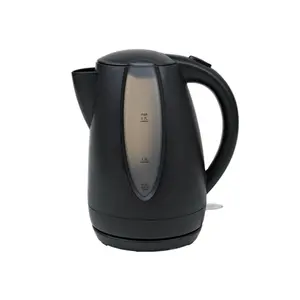 Chaleira de água elétrica de plástico sem fio, alta potência, 2200w, 360 graus, 1.7l