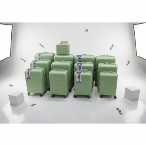 Ensemble <span class=keywords><strong>de</strong></span> bagages en matériau PP, 12 pièces, semi-finis, grande capacité, <span class=keywords><strong>valise</strong></span> <span class=keywords><strong>de</strong></span> voyage, roulettes universelles silencieuses, <span class=keywords><strong>valise</strong></span> trolley - Product Image 1