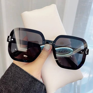 Gradient Color Sunglasses for Women Fashionable <b>Large</b> <b>Frame</b> Sunglasses for Men UV Resistant Sunglasses Wholesale - Product Image 5