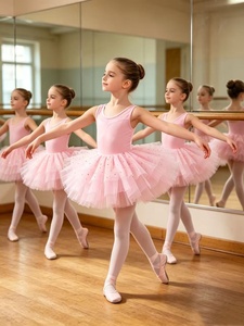 Body da Balletto Senza Maniche con Paillettes e Tulle, Abito <span class=keywords><strong>Tutù</strong></span> per Ballerine, Costume da Scena per Ragazze, Outfit per Compleanno - Product Image 2