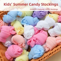 Chaussettes d'été jetables fines et respirantes couleur bonbon en soie transparente, absorbantes pour enfants et étudiants
